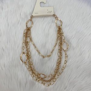4/$20 A New Day 4 Strand Gold Chain Necklace